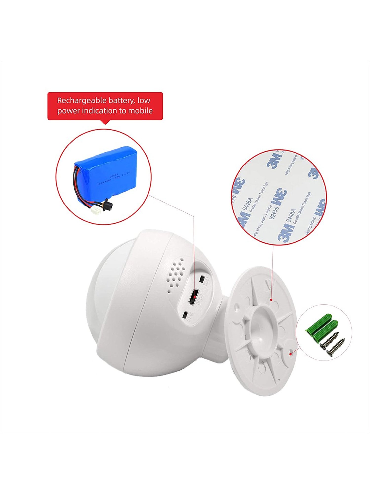 SmartiQo ZigBee PIR Motion Sensor (White)