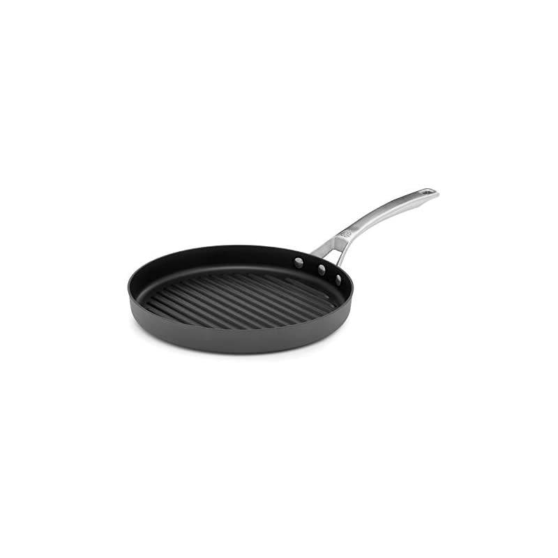 Signature Hard-Anodized Nonstick 12-Inch Round Grill Pan