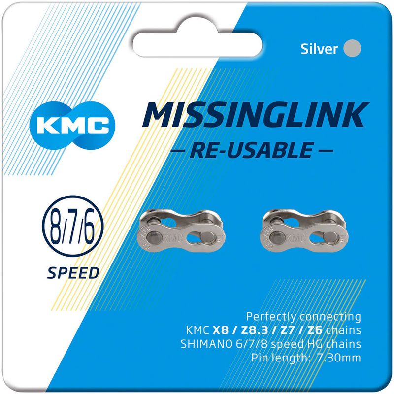 KMC Missing Link Chain Link And Pin 6 7 8 Speed Card/2