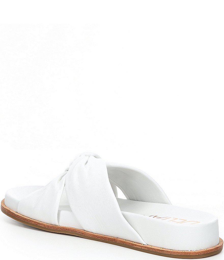 Deltan Naya Leather Twist Band Slides