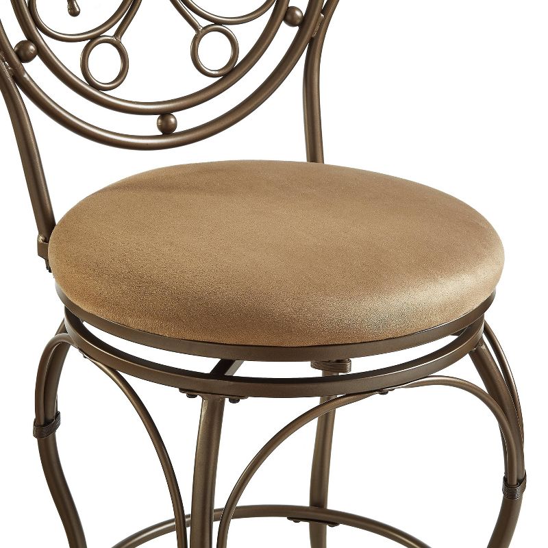Big and Tall Mila Counter Height Barstool Bronze - Powell Company