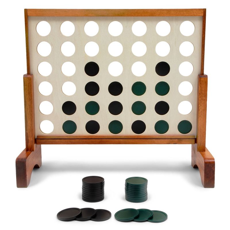 Lancaster Gaming Company 4 In A Row Wooden Game Set & Giant Tumbling Tower Set