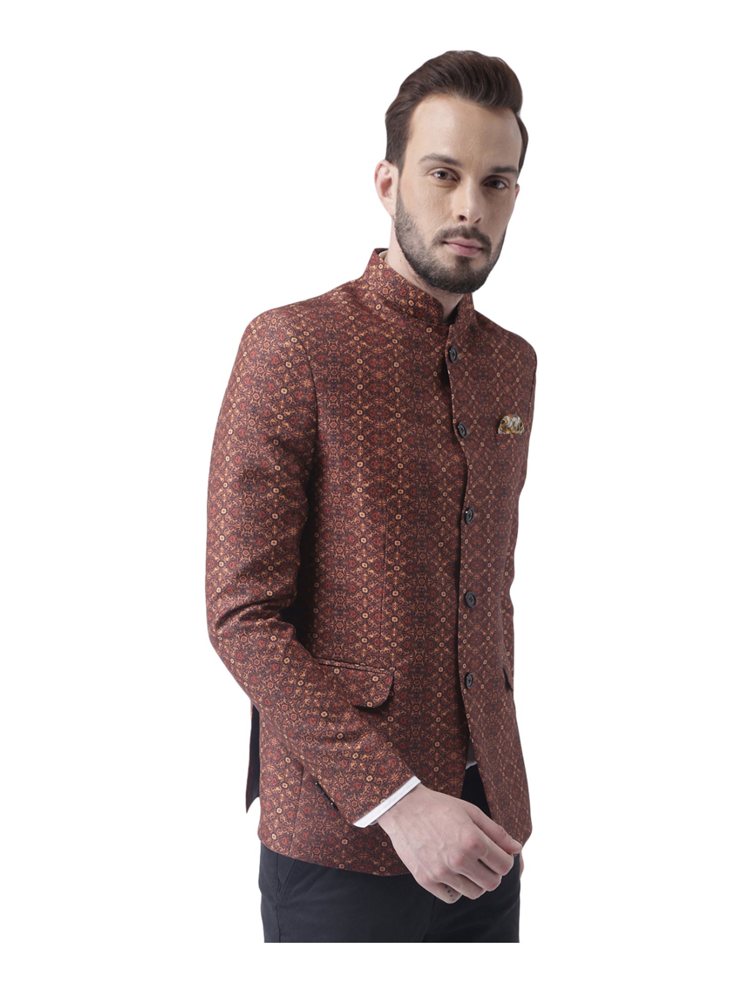 Vastramay Black Regular Fit Blazer