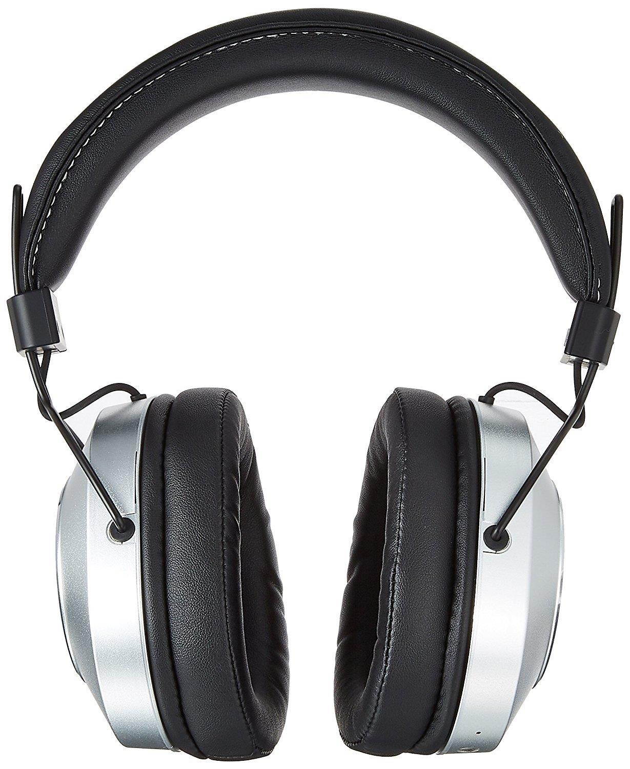 Pioneer Bluetooth 3.0 and Hi-Res Audio Over Ear Wireless/Wired Stereo Headphone with Built-In Mic, 12 Hours Battery, Pair 8 Devices, 40mm Drivers, 1.2m Cable, 9 Hz to 22 kHz, Silver (SE-MS7BT-S)