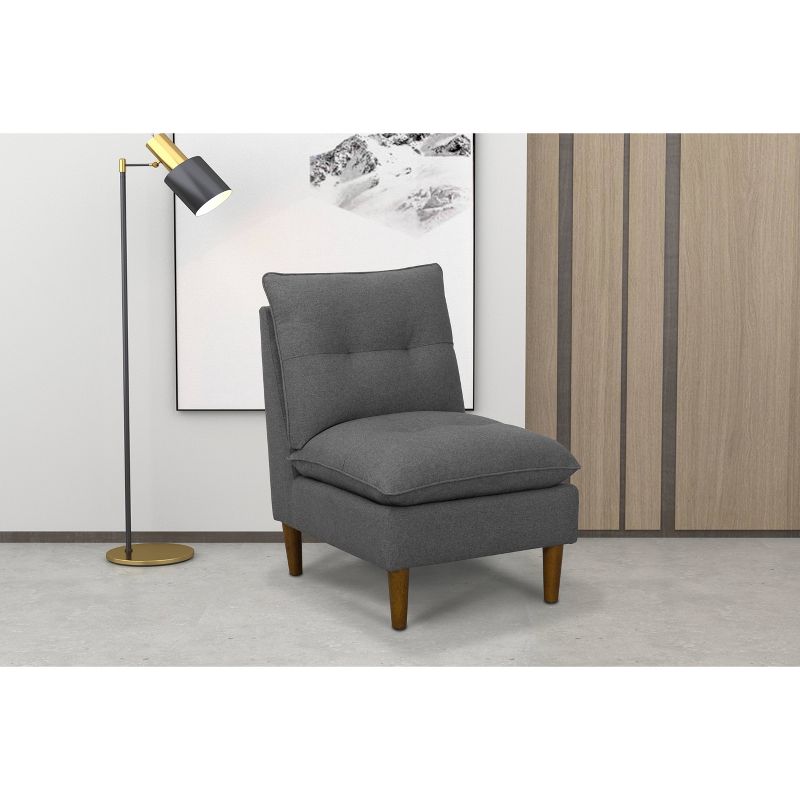 Pillowtop Accent Chair Gray - HomePop