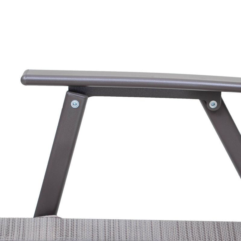 4pc Patio Folding Chairs - Beige - Crestlive Products