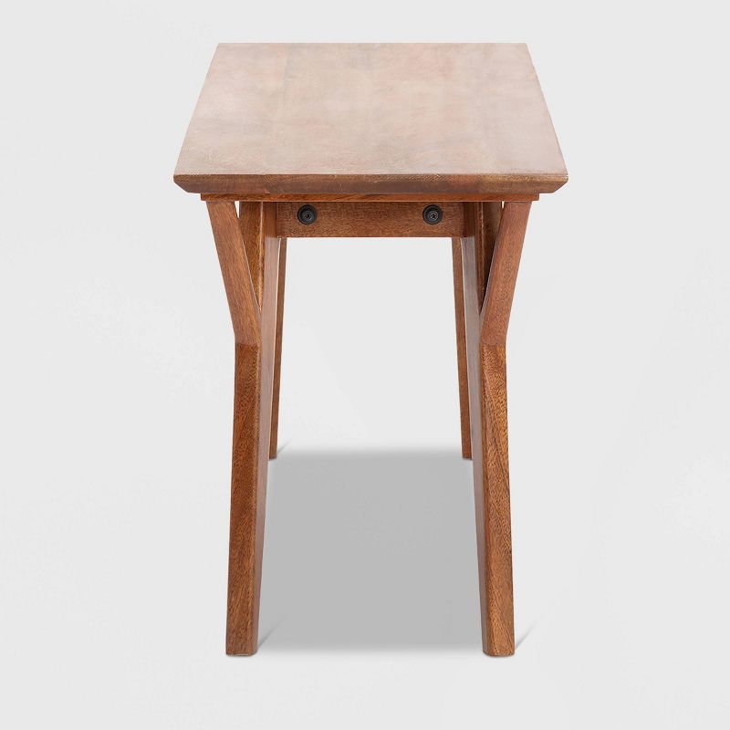 Stratford Mid-Century Entryway Bench Walnut Brown - Finch