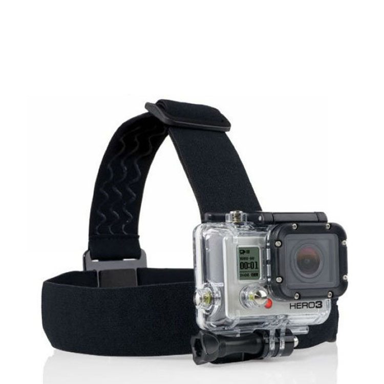 Anti-slide Elastic Adjustable Head Strap Belt for GoPro Hero 3+ 3 2 1 - Black GP023