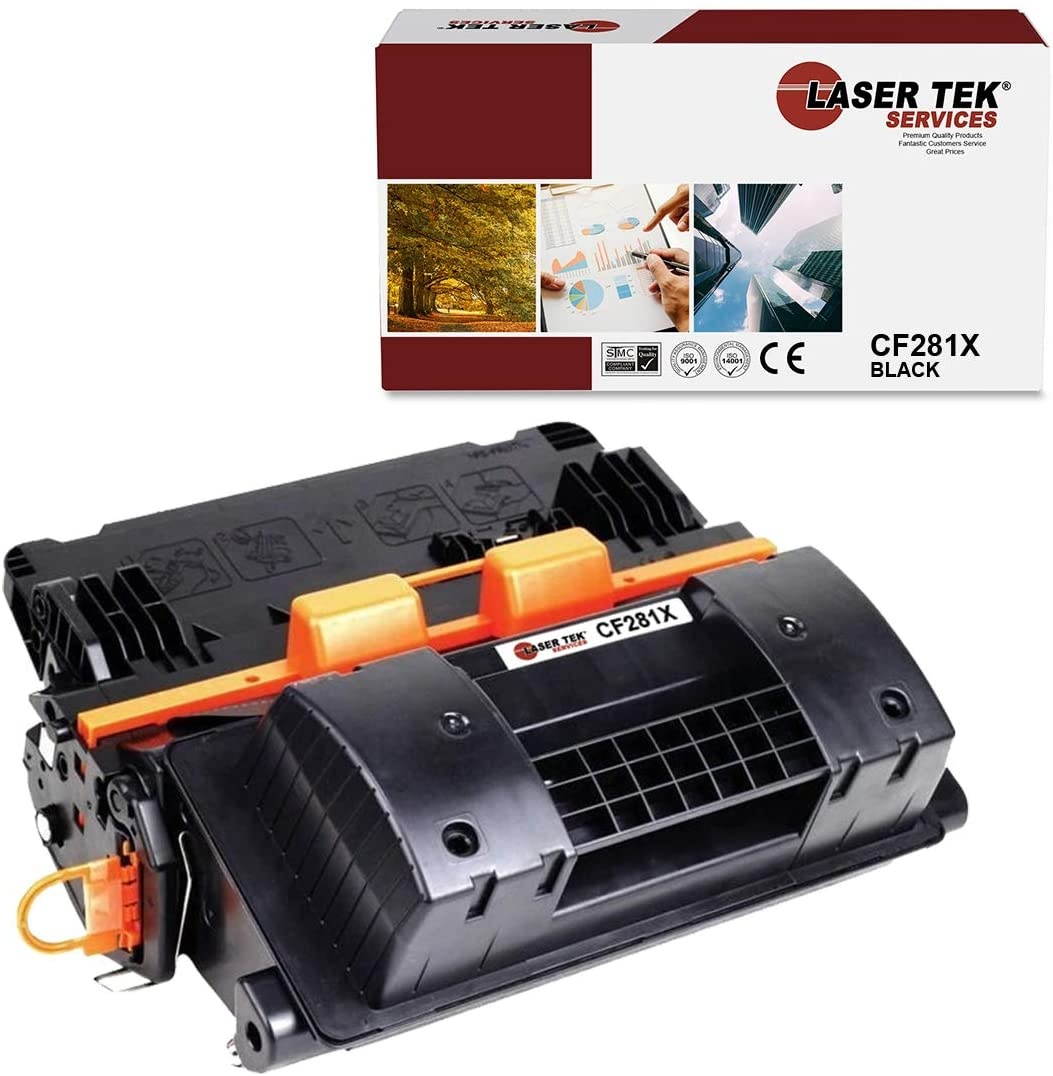 Laser Tek Services Compatible HP 81X CF281X High Yield Toner Cartridge Replacement for HP Laserjet Enterprise MFP M630h M630dn M630f Printers (Black, 1 Pack) - 25,000 Pages