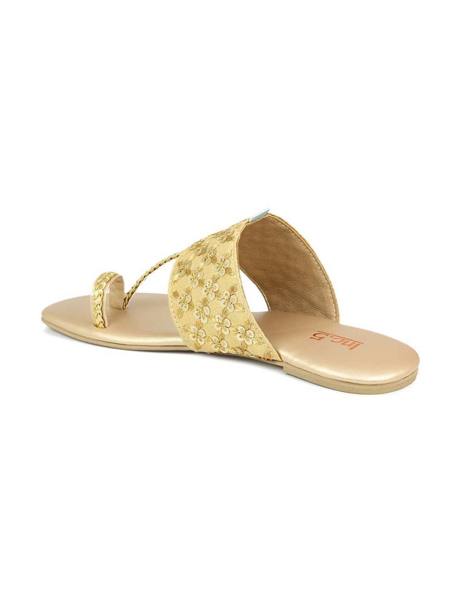 Inc.5 Women's Gold Toe Ring Sandals