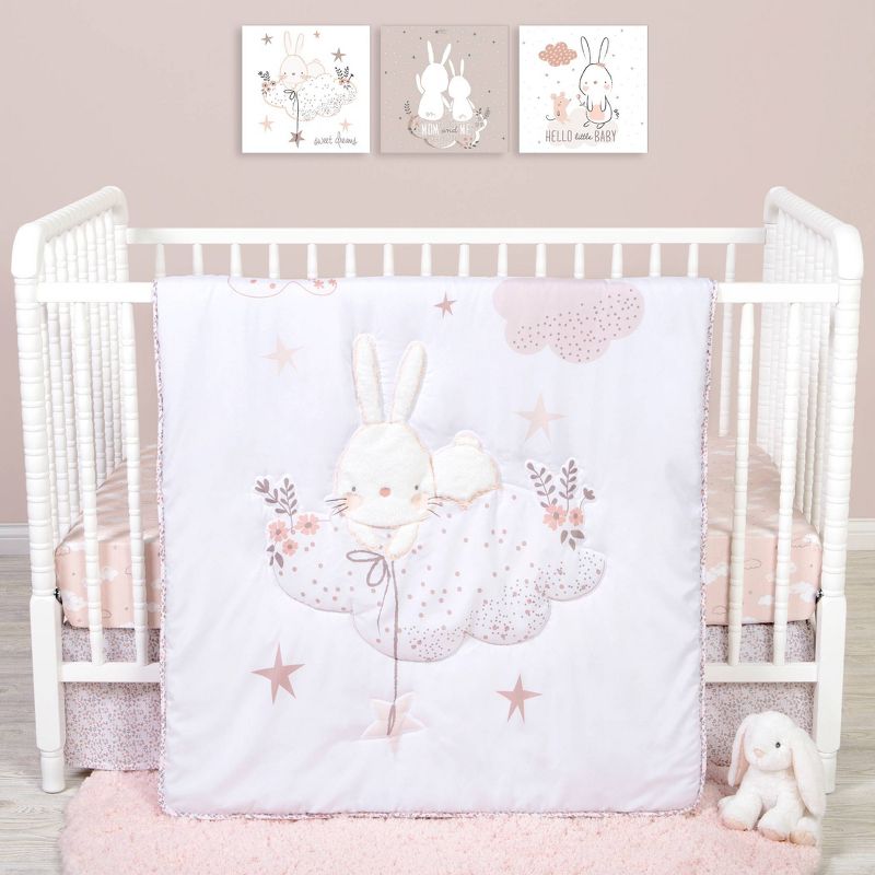 Sammy and Lou Cottontail Cloud Crib Bedding Set - 4pc
