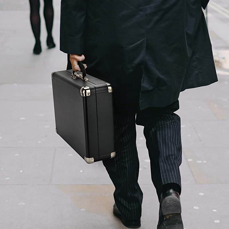 Vinyl Record Player, 3 Speed Turntable Record Player with 2 Built in Stereo Speakers, Replacement Needle, Supports RCA Line Out, AUX in, Portable Vintage Suitcase