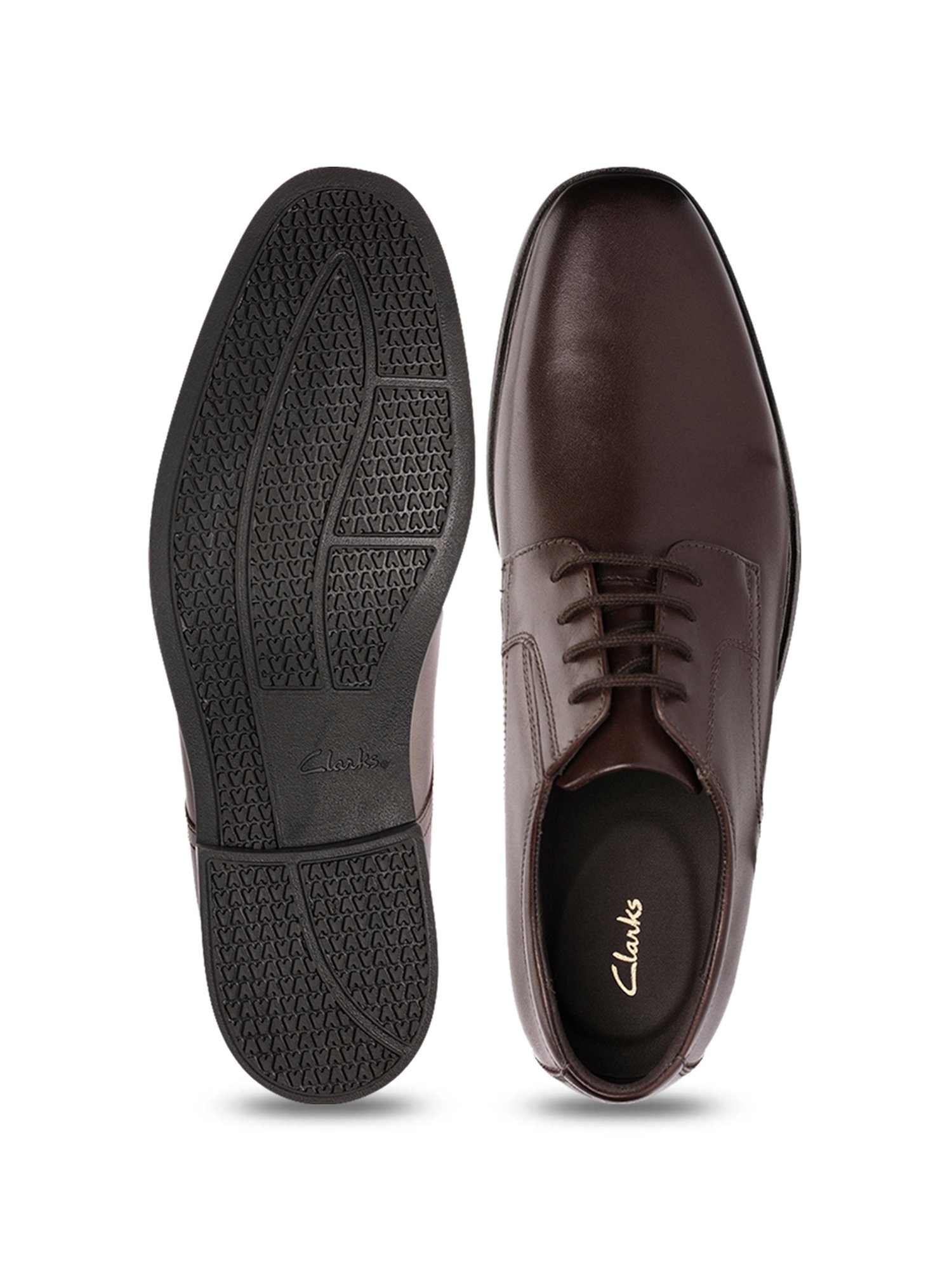 Clarks Men's Howard Walk Brown Derby Shoes