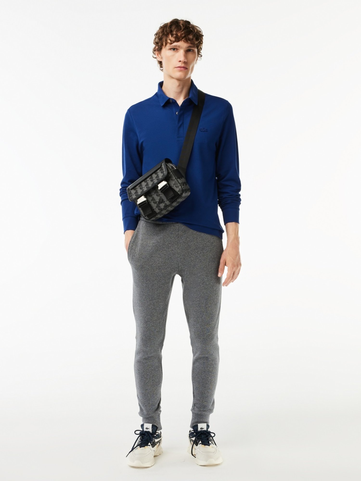 Lacoste Navy Cotton Regular Fit Polo T-Shirt