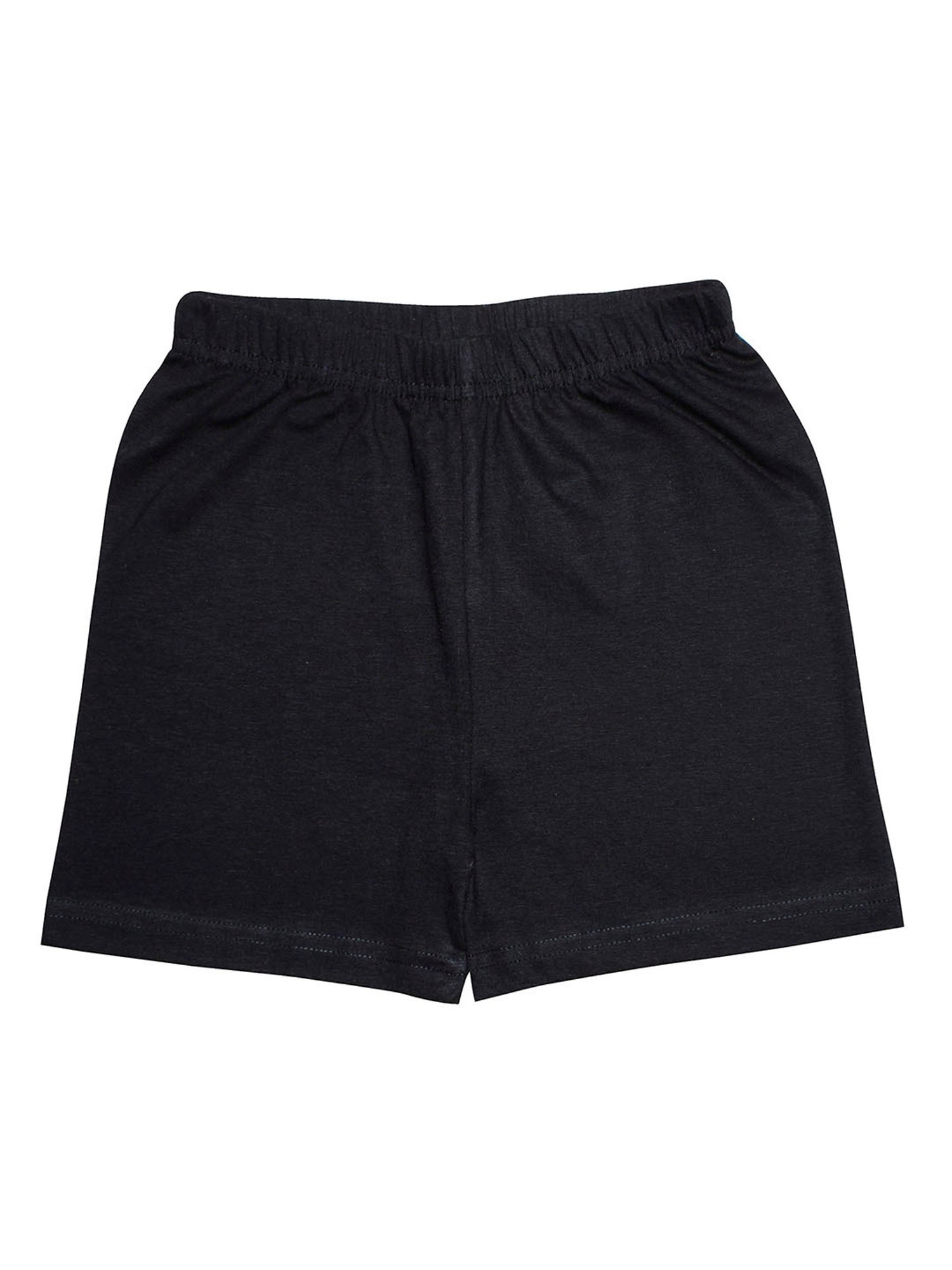 Kiddopanti Kids Black Solid Cycling Shorts (Pack Of 3)