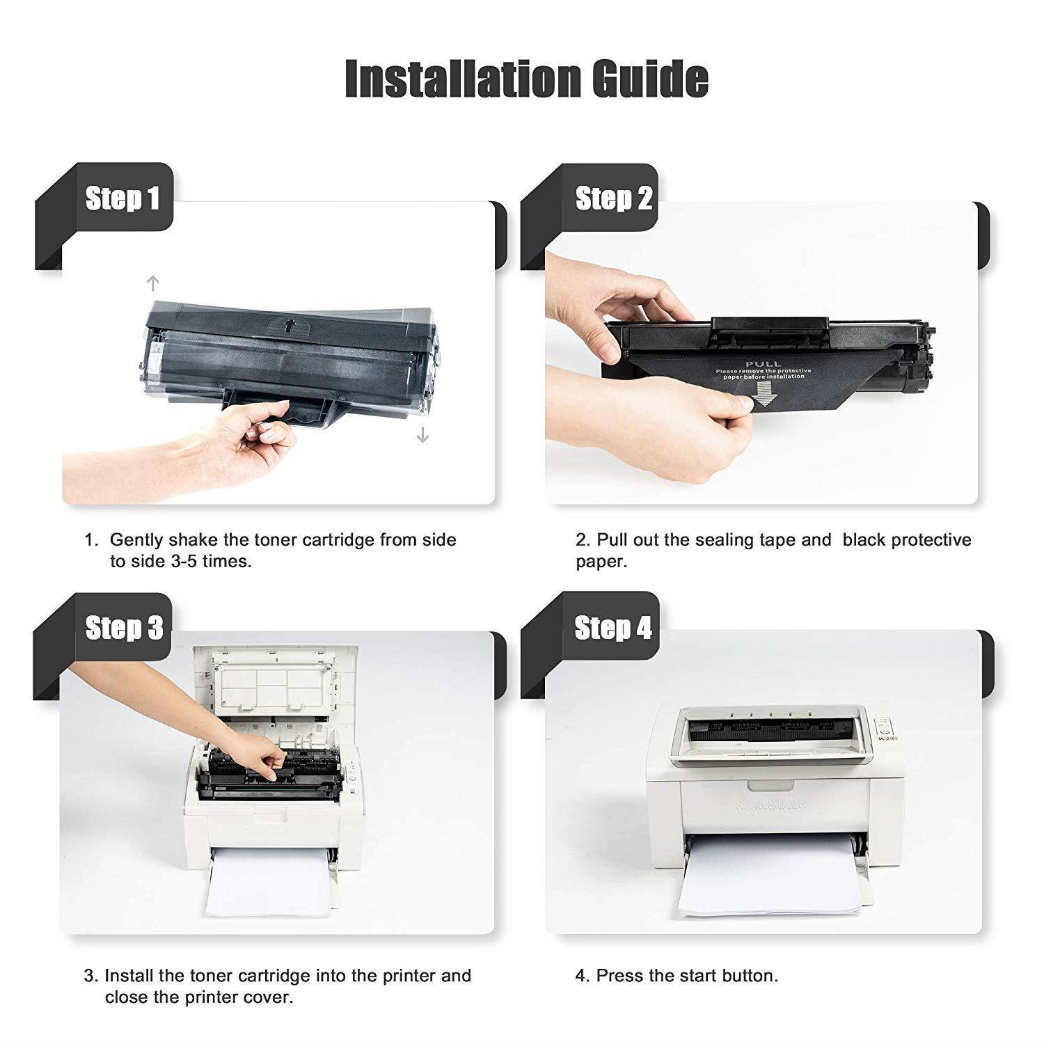 DIGITONER Compatible MLT-D111S Toner Cartridge &ndash; MLT-D111S High Yield Toner Cartridge Replacement for Samsung Laser Printer &ndash; Black [4 Pack]