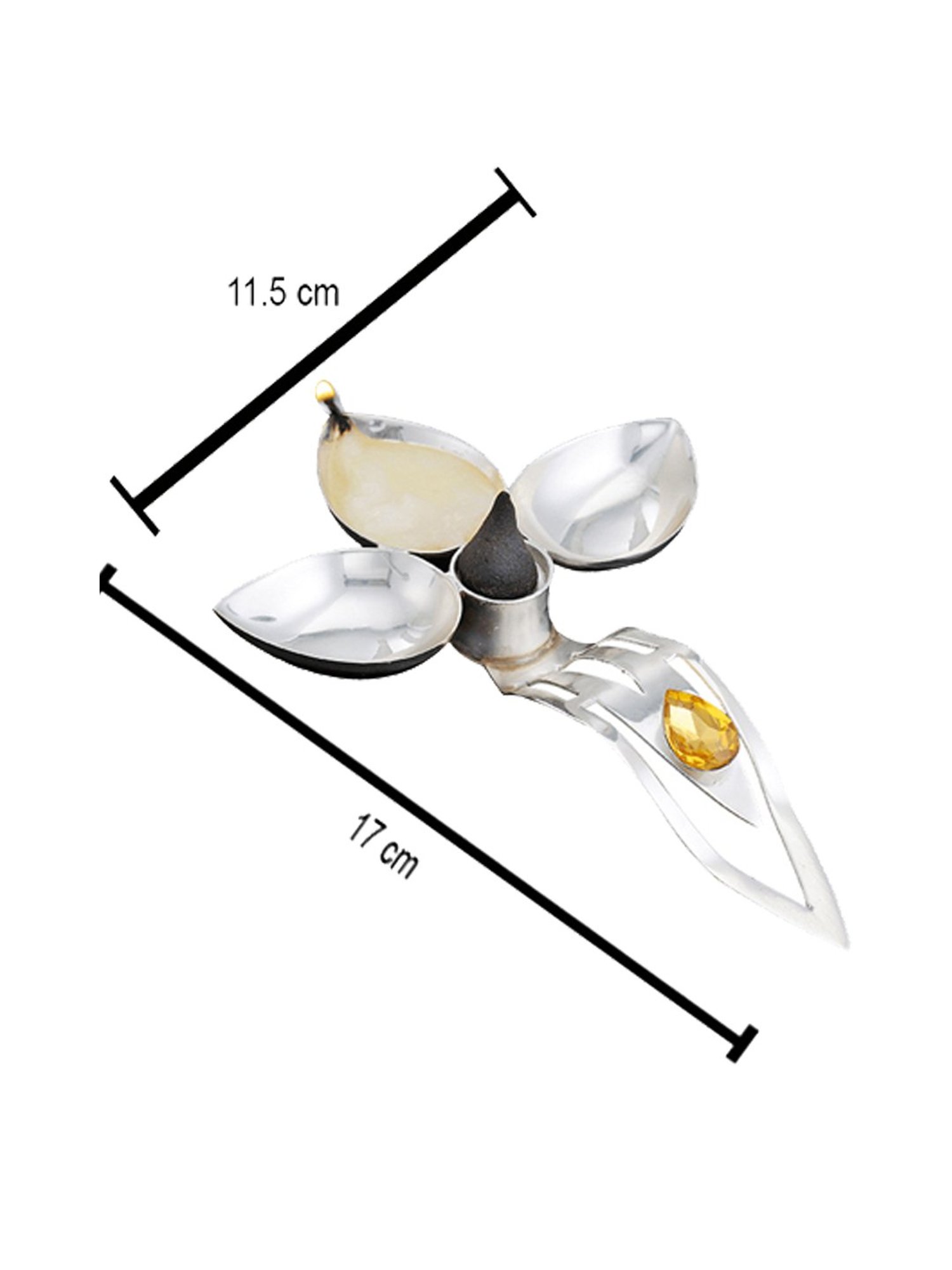 Episode Silver Plated Diya Petal 3 Lite