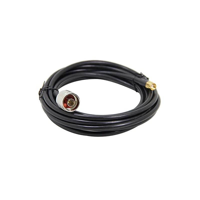 Low Loss N Male to RP-SMA Female Coax Cable for 2.4 GHz Wireless Network 1M (3.3-Feet)