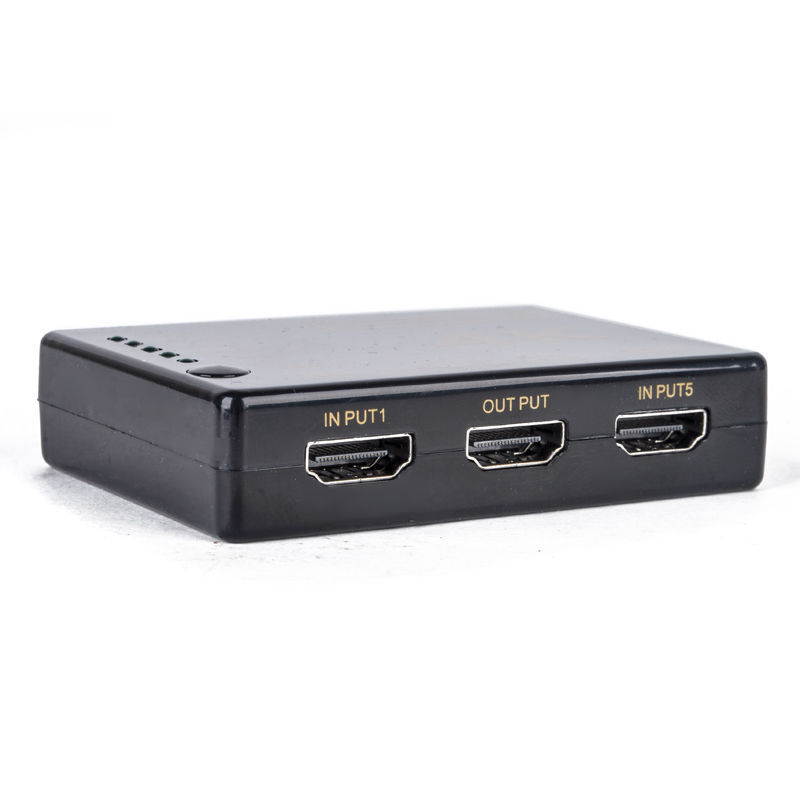 3D 1080p 5Port 4K HDMI Switch Switcher Selector Splitter Hub+IR Remote Fo HDTV E