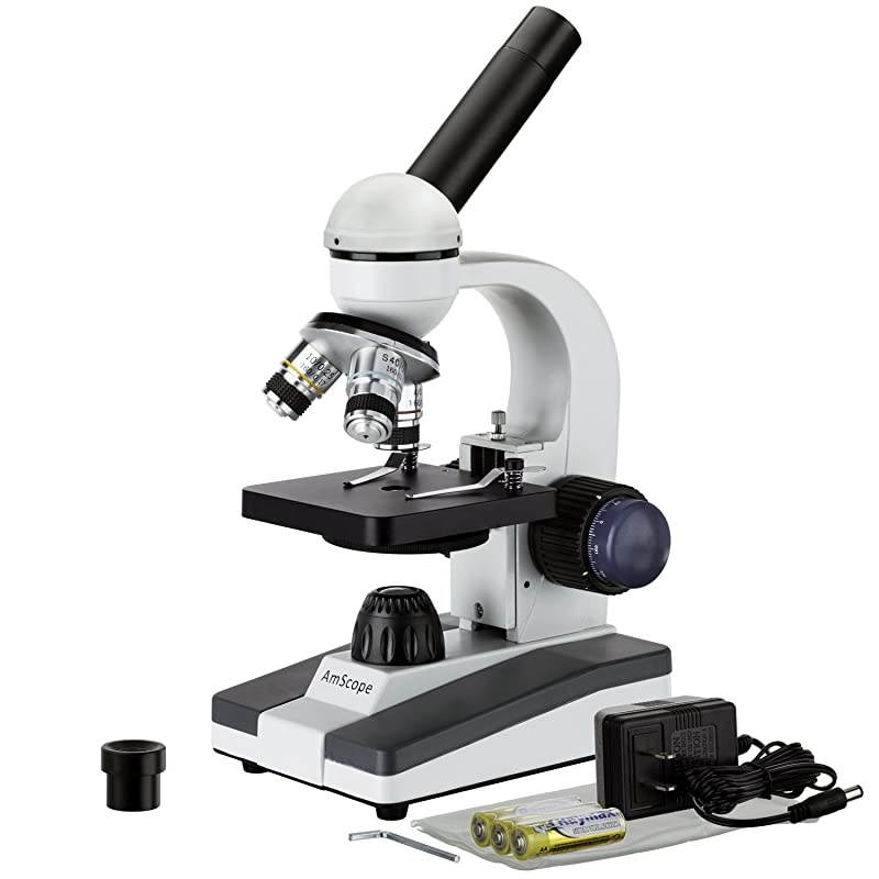 M150CEA 40X1000X LED Cordless AllMetal Framework FullGlass Optical Lens Student Compound Microscope with Coarse ampamp Fine Focusing + Digital Camera USB Imager