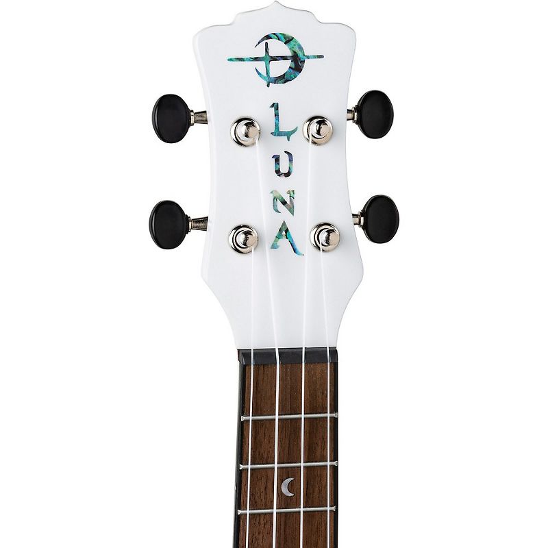 Luna Guitars Hau Snow Soprano Ukulele White