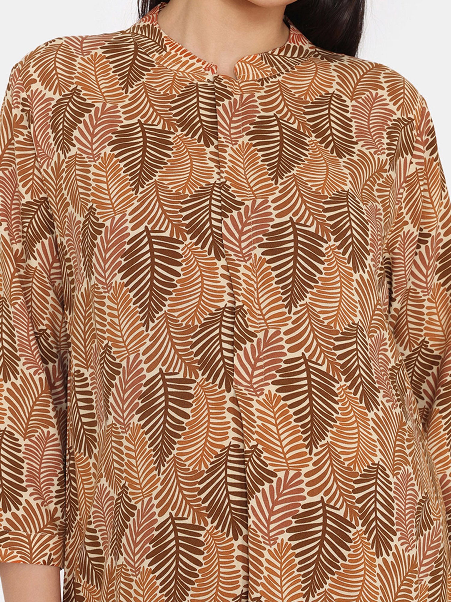 Clovia Yellow & Pink Graphic Print Maternity Top With Pyjamas