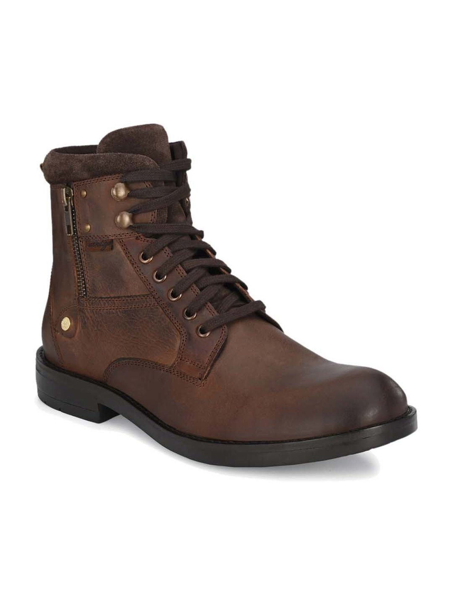 Delize Men's Brown Derby Boots