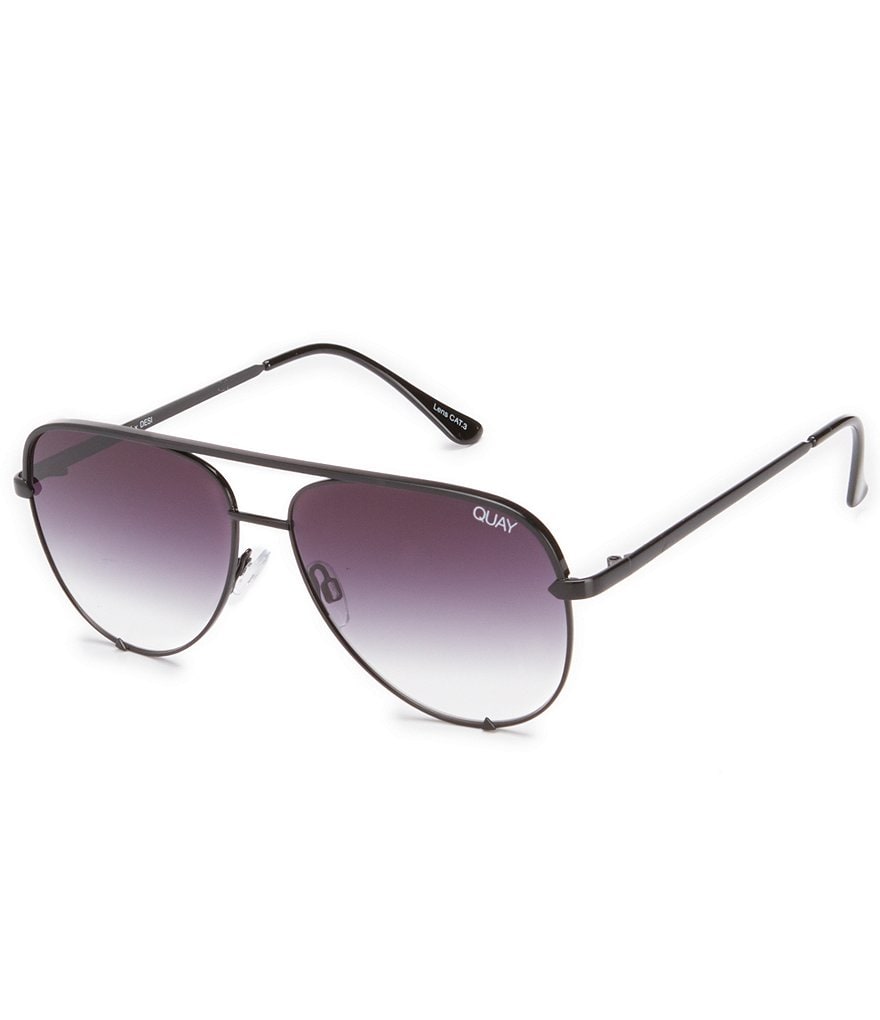 Quay Australia High Key Mini Mirrored Aviator Sunglasses
