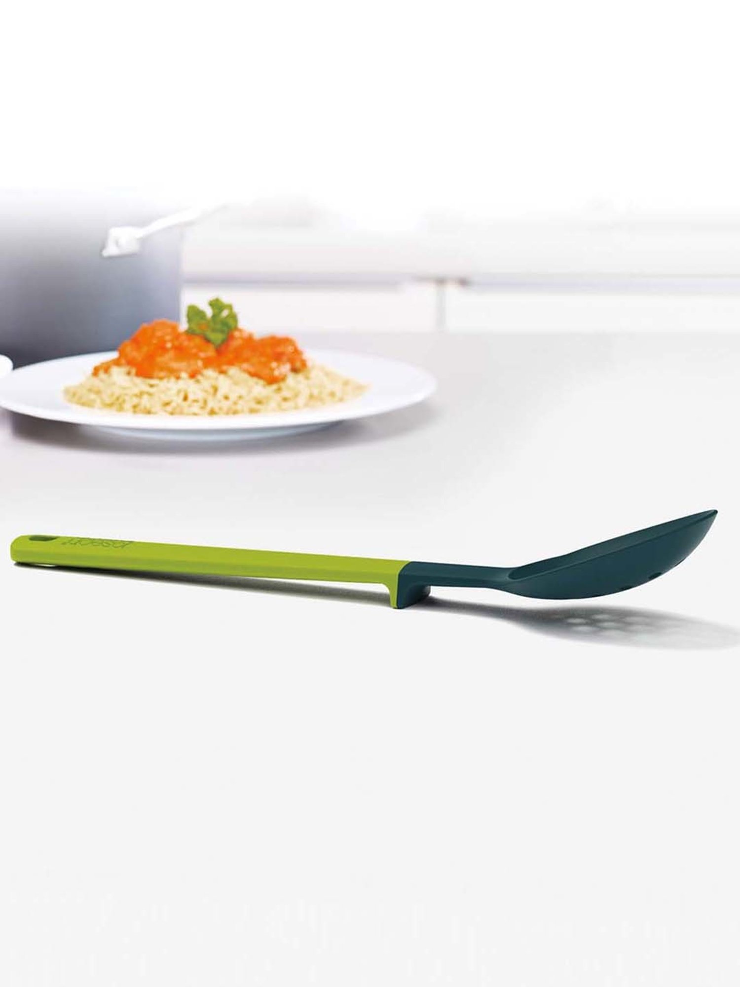 HAZEL Silver Stainless Steel Spatula with Beveled Edge