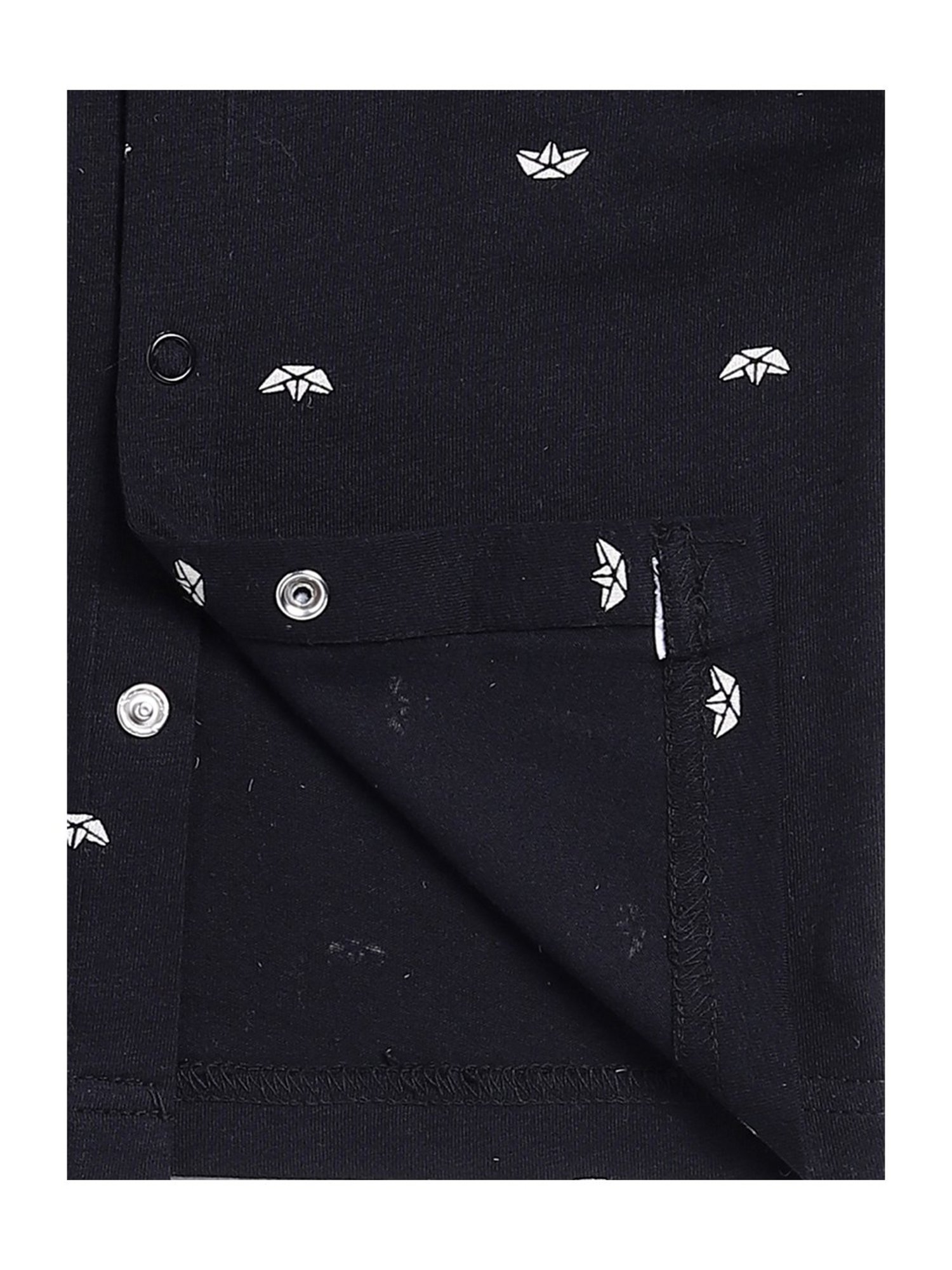 Clt.s Unisex Black Graphic Print Full Sleeves Shirt With Pyjamas