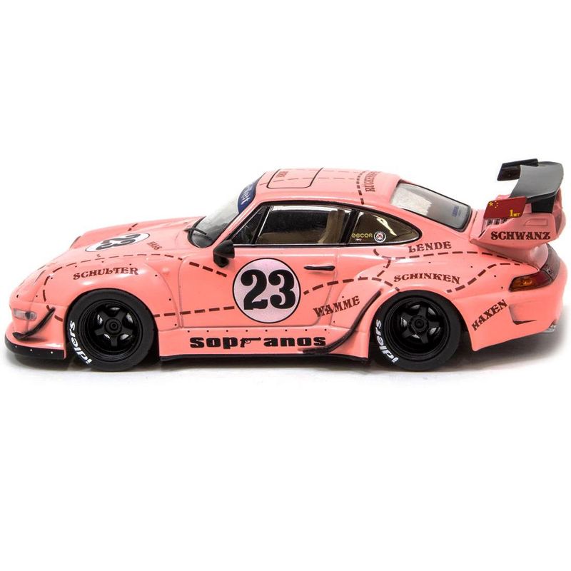 Porsche RWB 993 #23 "Sopranos" Pink "RAUH-Welt BEGRIFF" 1/43 Diecast Model Car by Tarmac Works