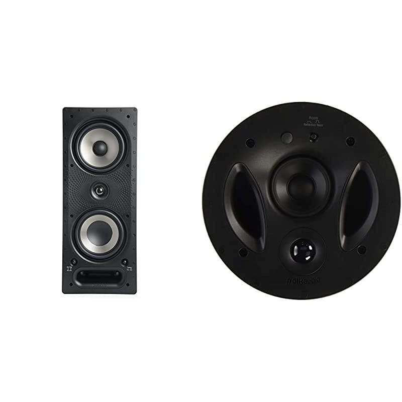 265-RT 3-Way in-Wall Speaker - Easily Fits in Ceiling/Wall | High-Performance Audio - Use in Front, Rear or as Surrounds & Paintable Grille & Audio 70-RT 3-Way in-Ceiling Speaker