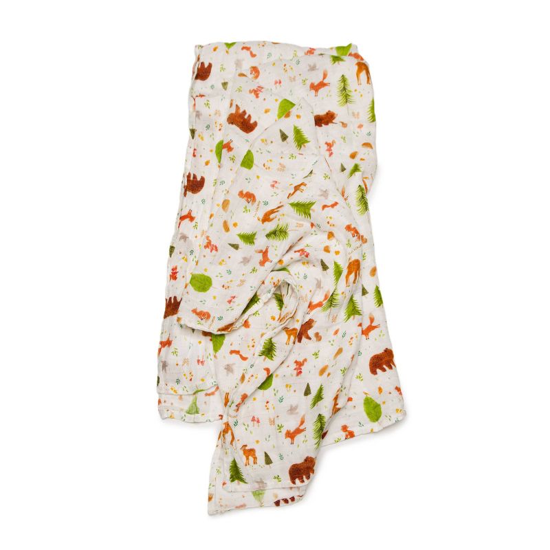 Loulou Lollipop Muslin Swaddle Blanket - Forest Friends
