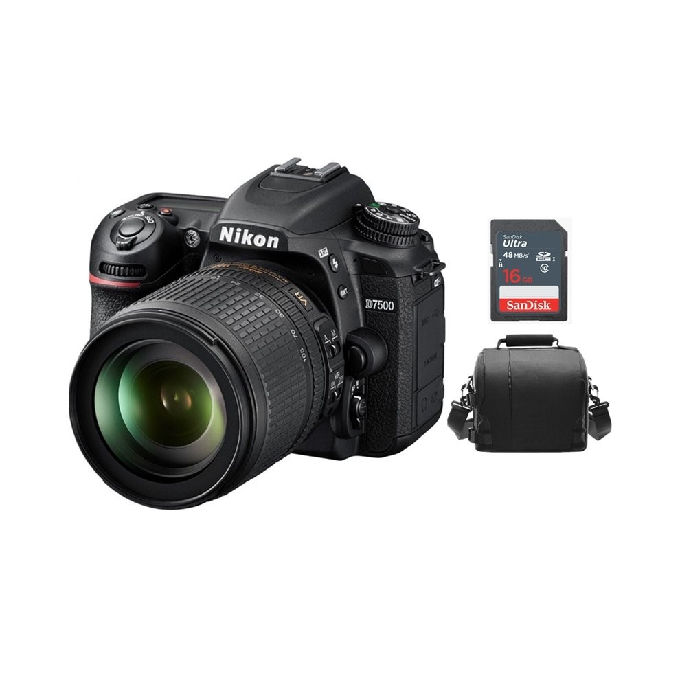 NIKON D7500 KIT AF-S 18-105MM F3.5-5.6G ED VR + Camera Bag+8gb SD card