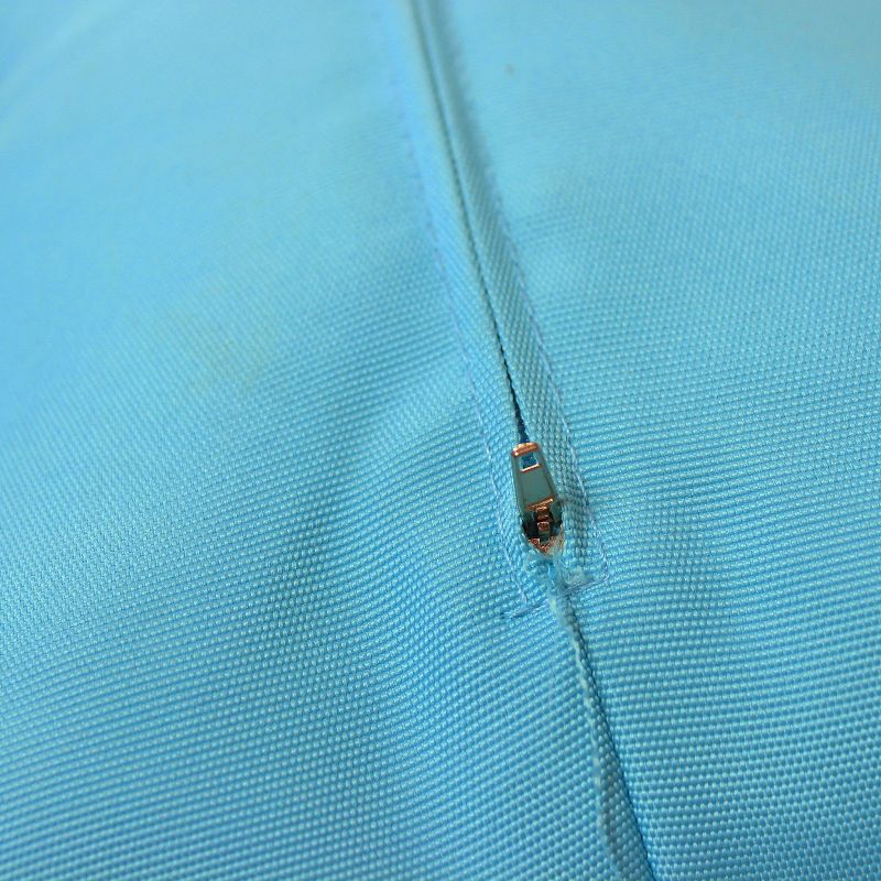 Sunnydaze Indoor/Outdoor Polyester Replacement Julia Hanging Egg Chair Cushion with Headrest - Blue - 2pc