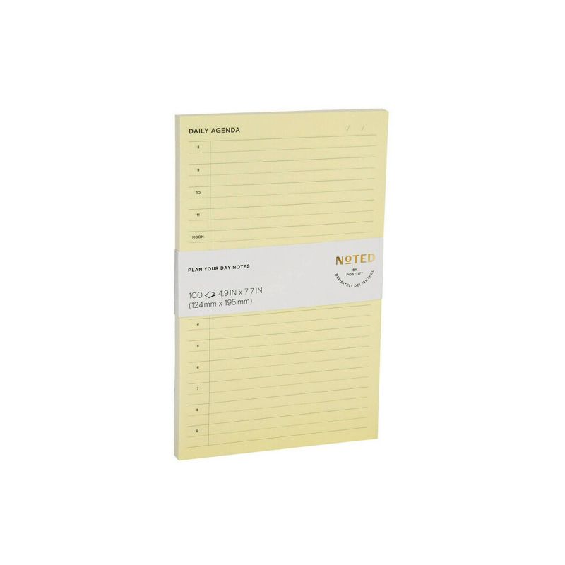 Post-it Daily Planner Notepad - Light Yellow