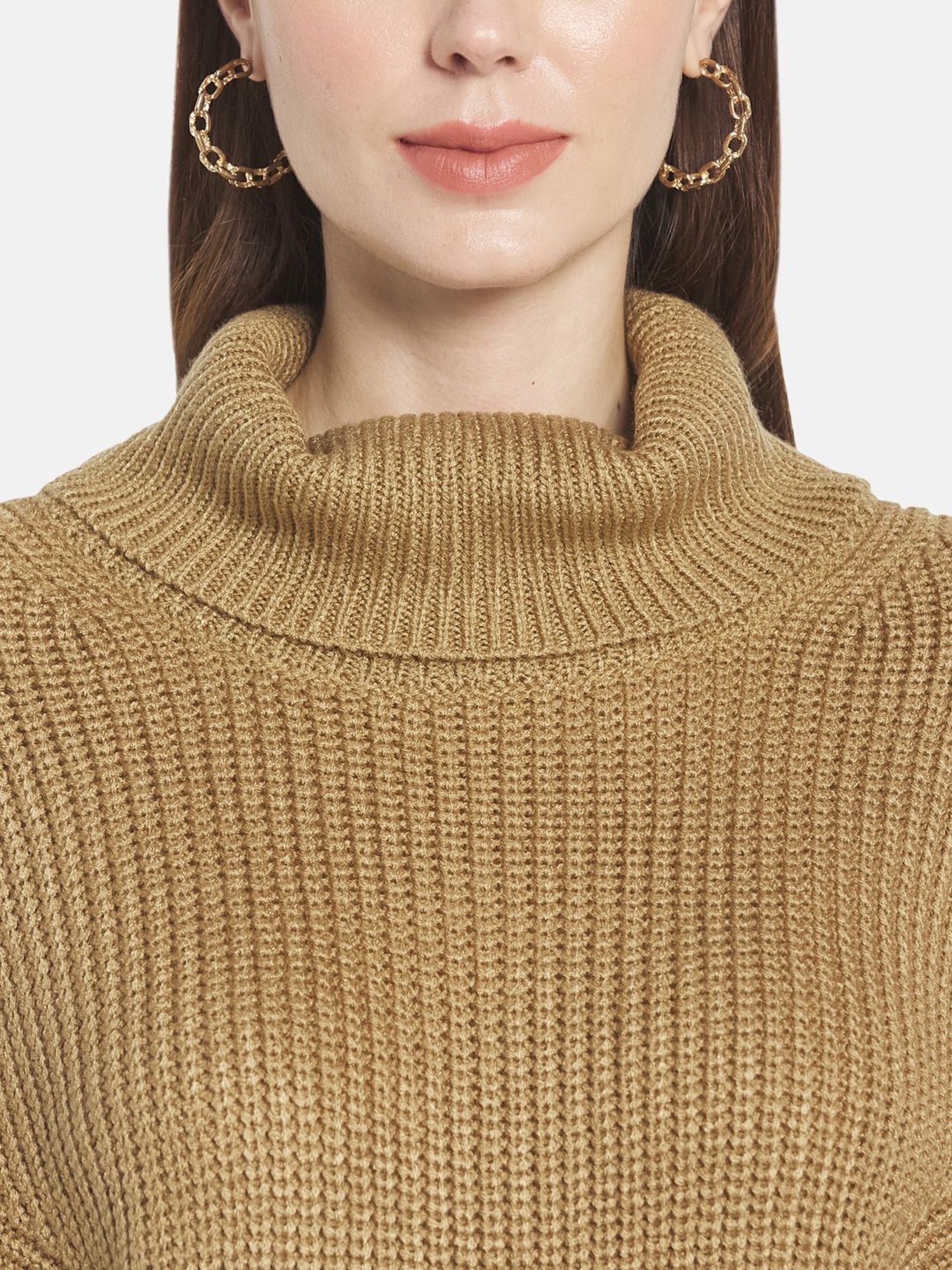 METTLE Brown Regular Fit Pullover