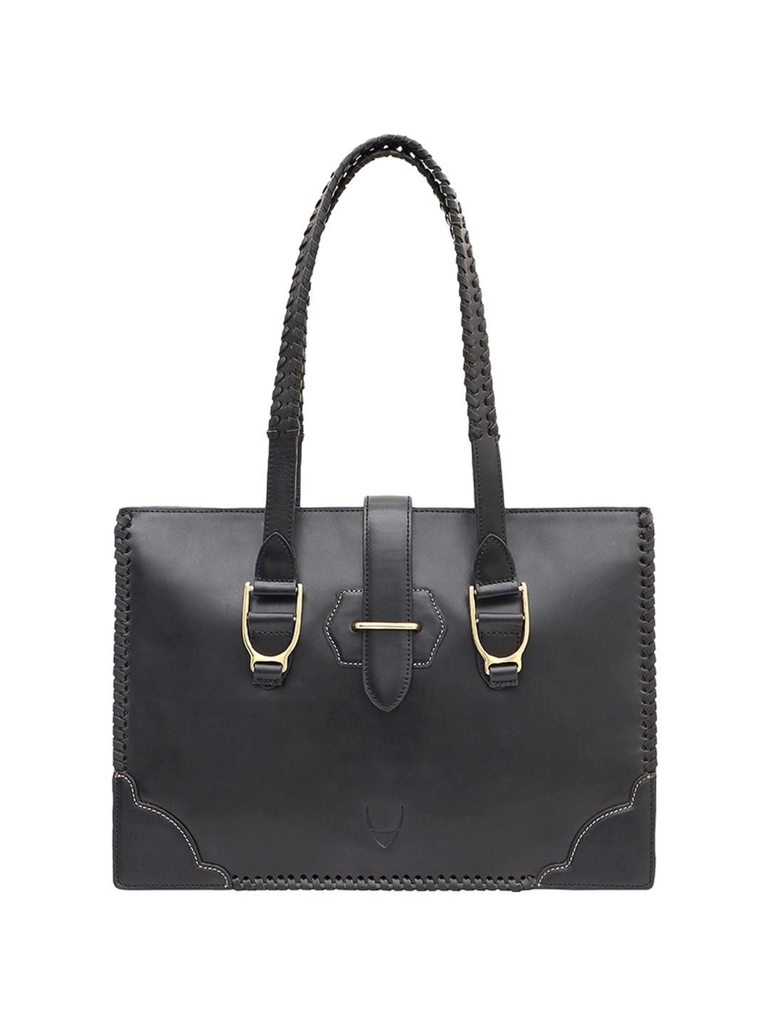 Hidesign WILD WEST  Black Solid Large Laptop Handbag