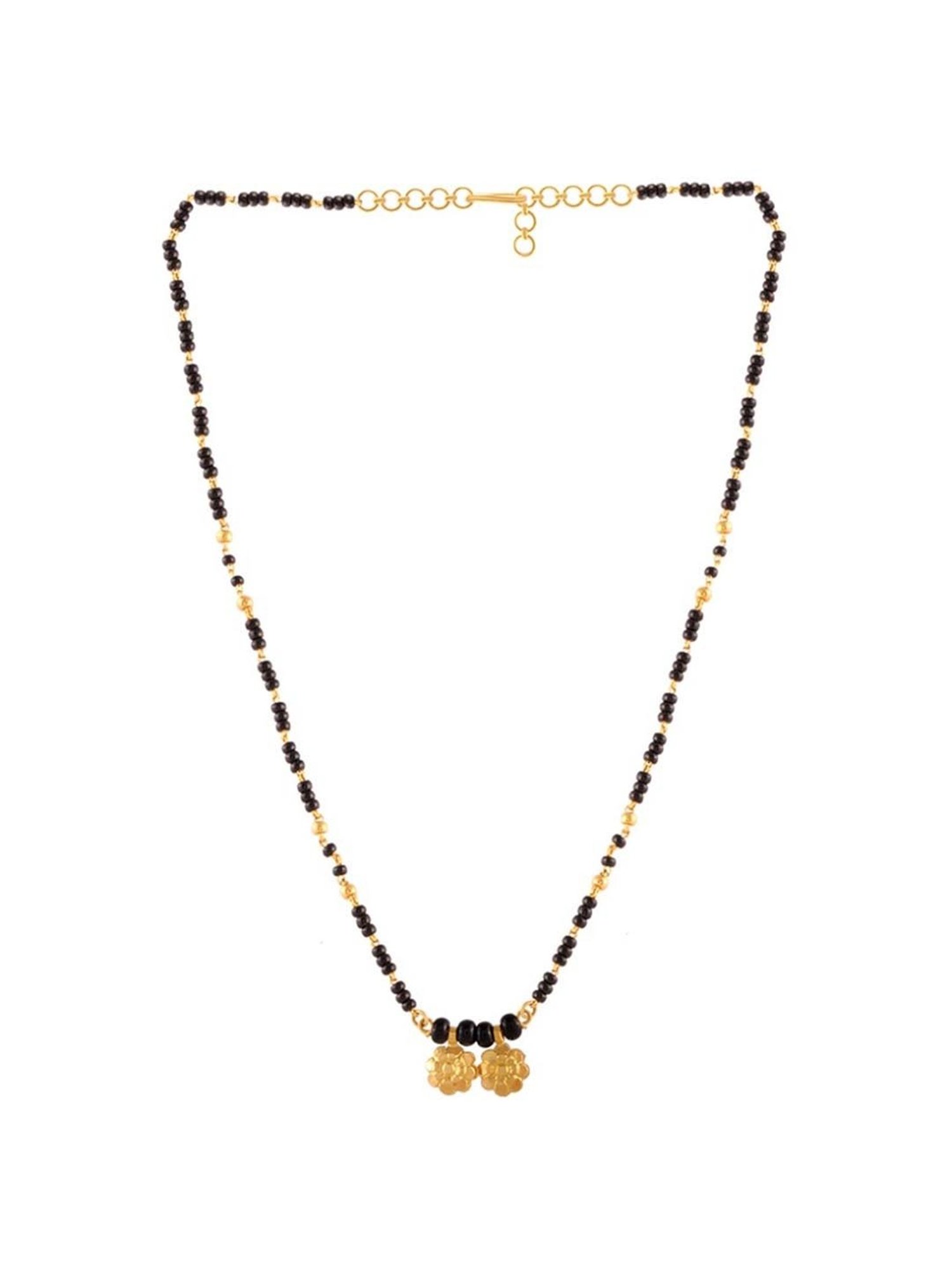 P.N.Gadgil Jewellers Gold Three Layered Orb Mangalsutra For Women