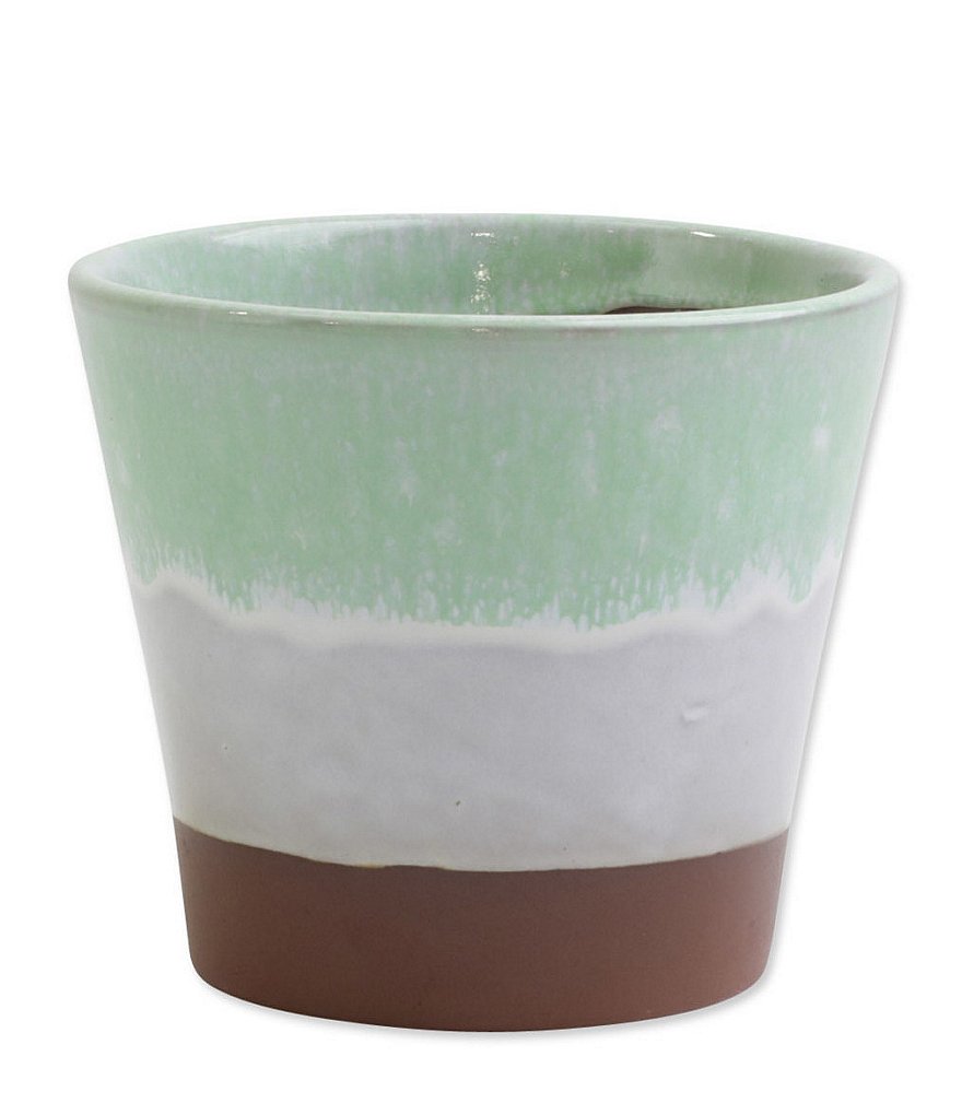 VIETRI Garden Ombre Mint Green Small Cachepot