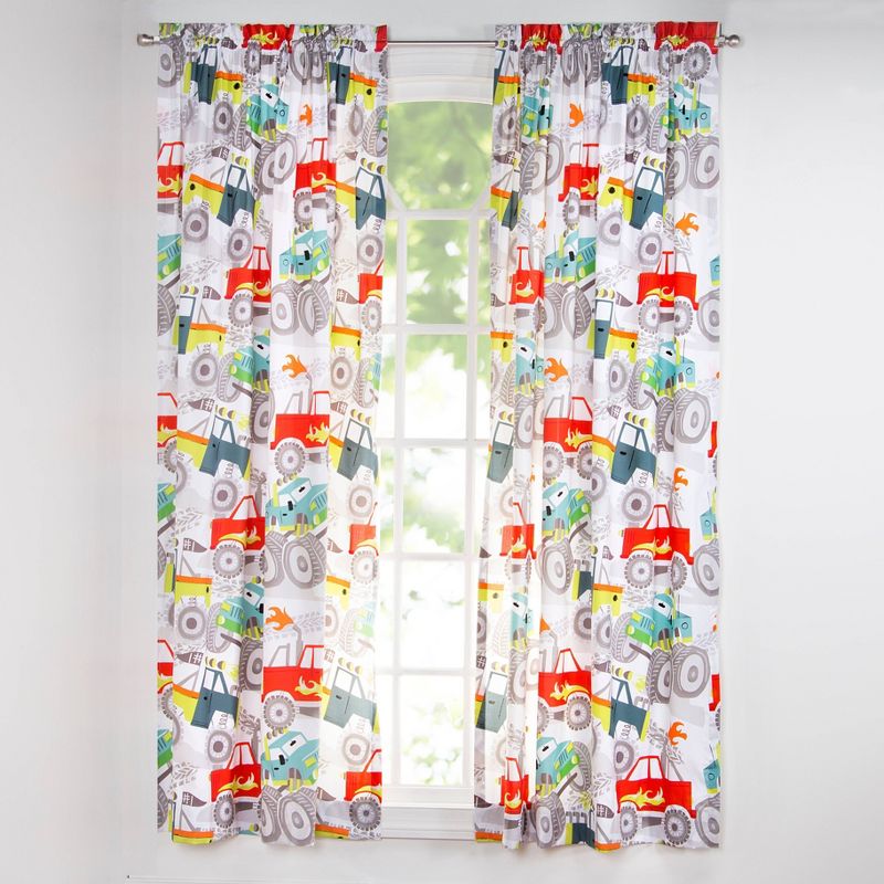 Crayola Pointillist Pansy Curtain Panel