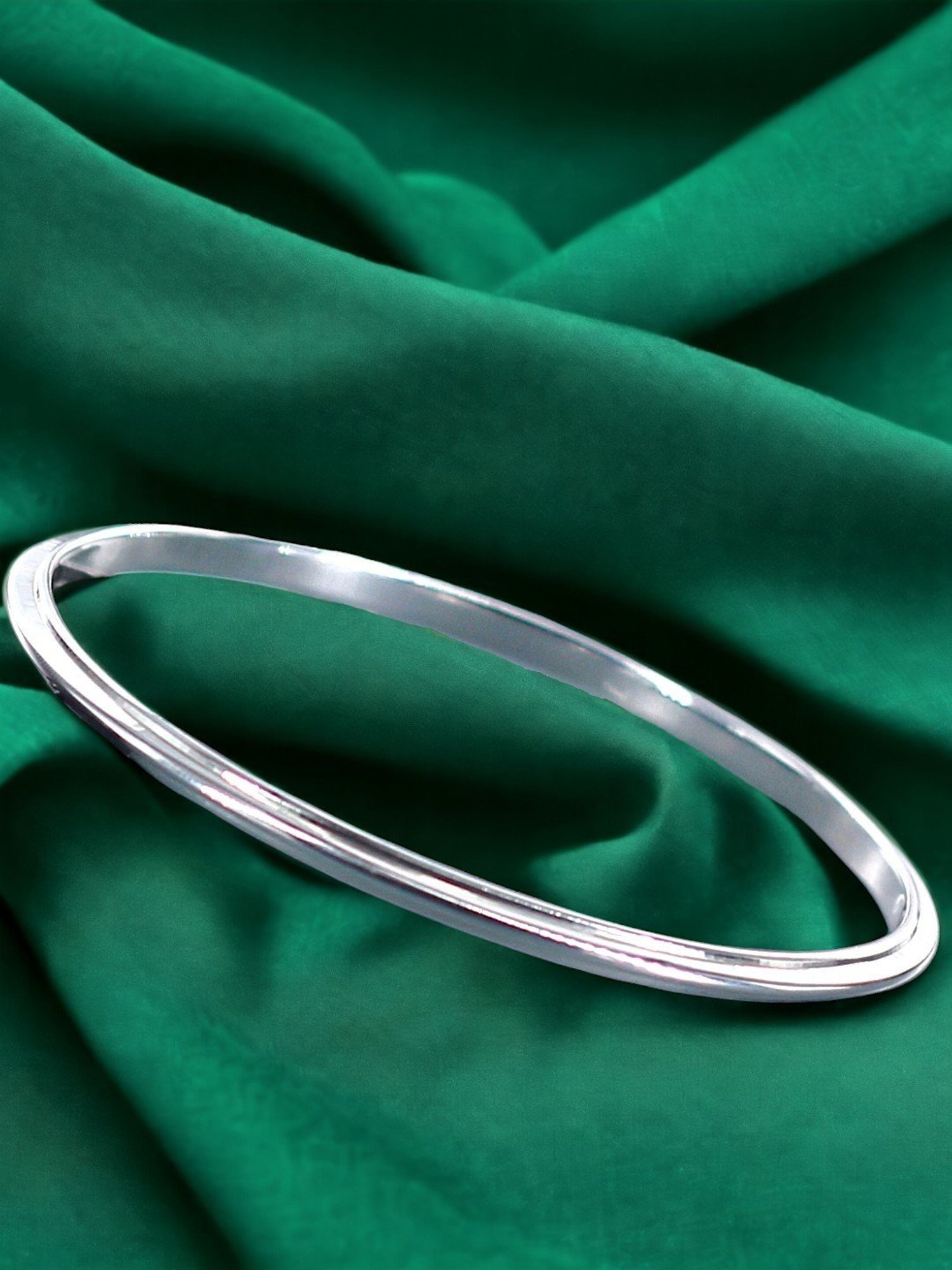 Taraash 925 Silver Sardar Kada for Men