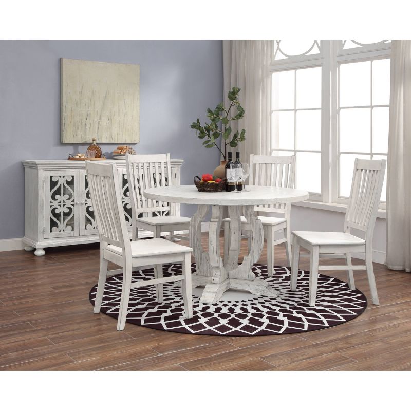 Bolden Park Round Dining Table White - Treasure Trove Accents