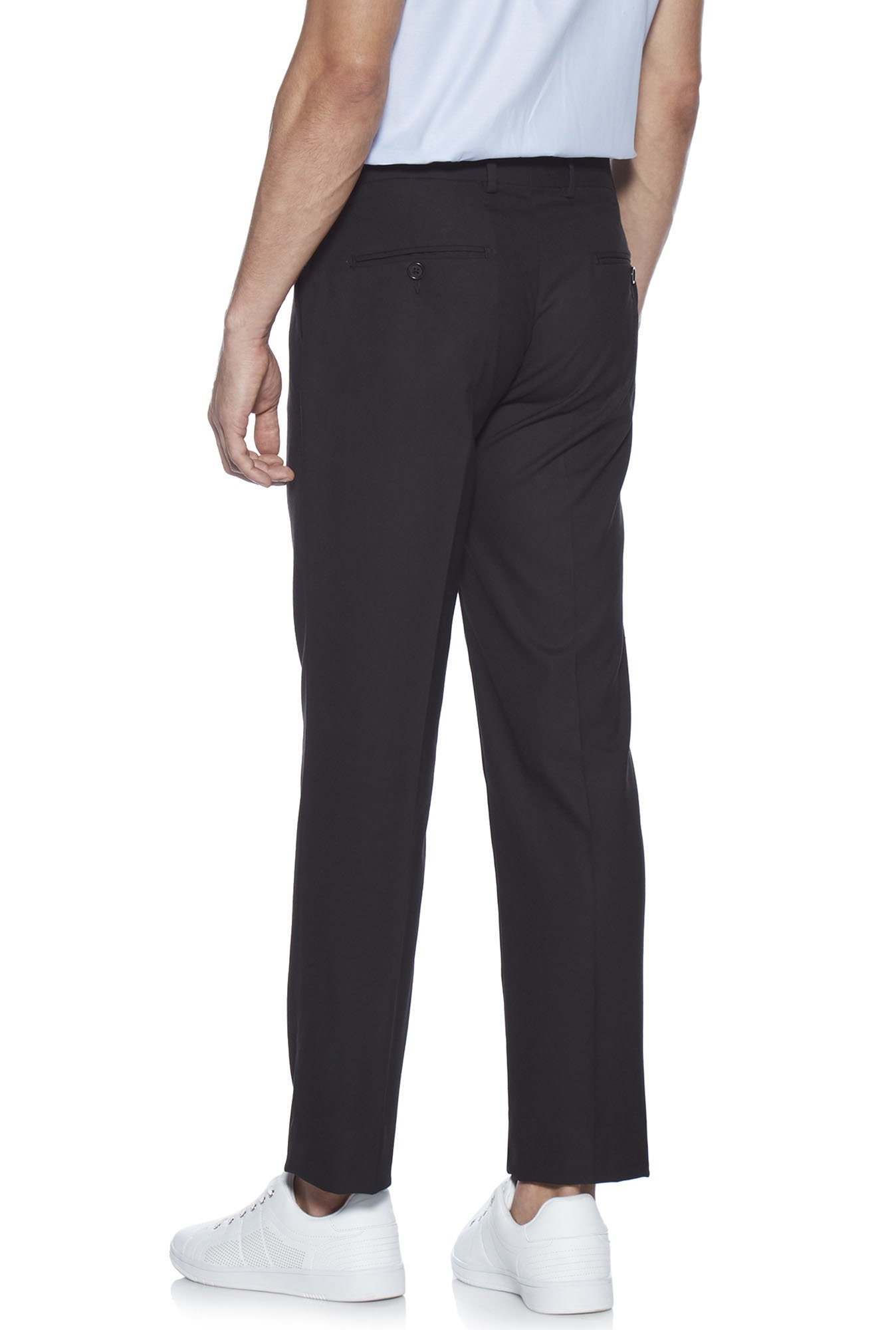Arrow Navy Regular Fit Trousers