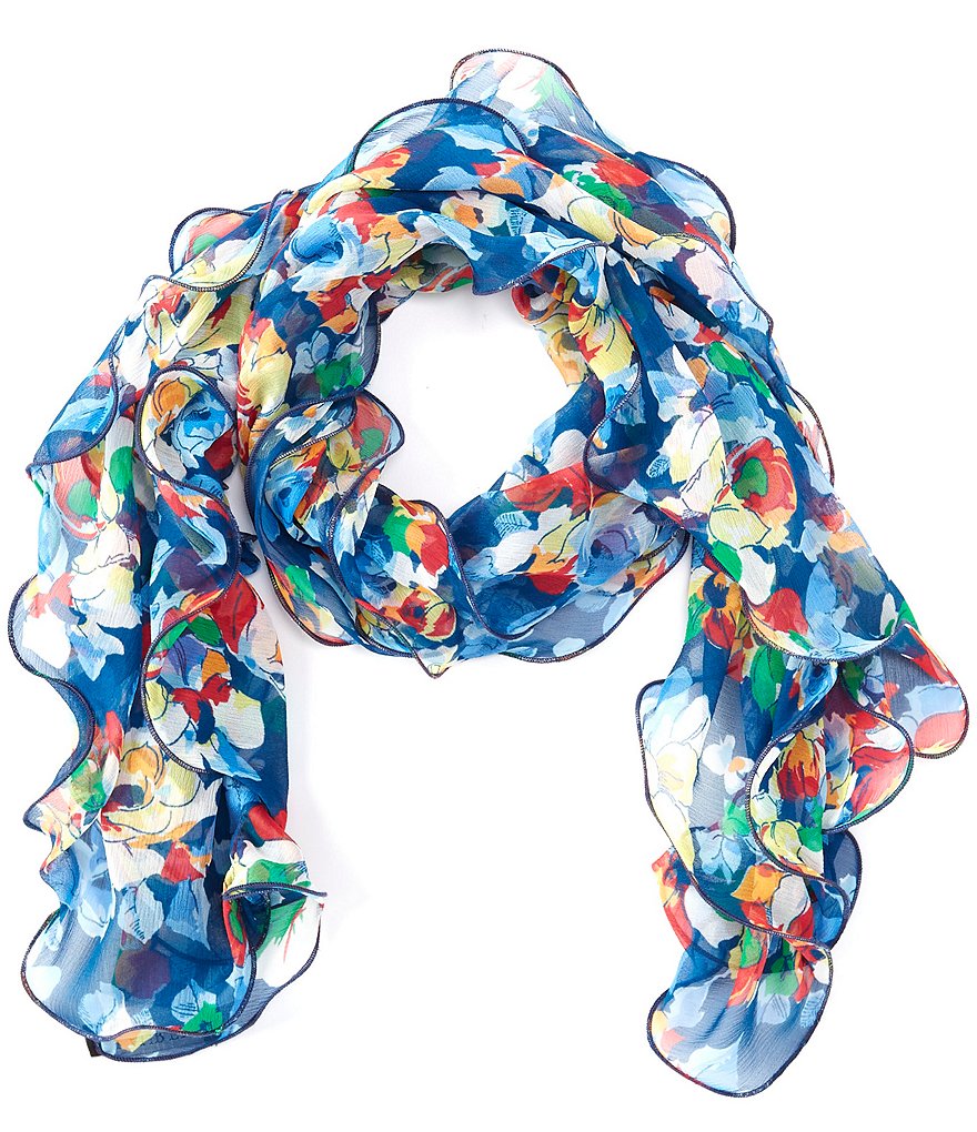 Echo Hammered Silk Oblong Scarf