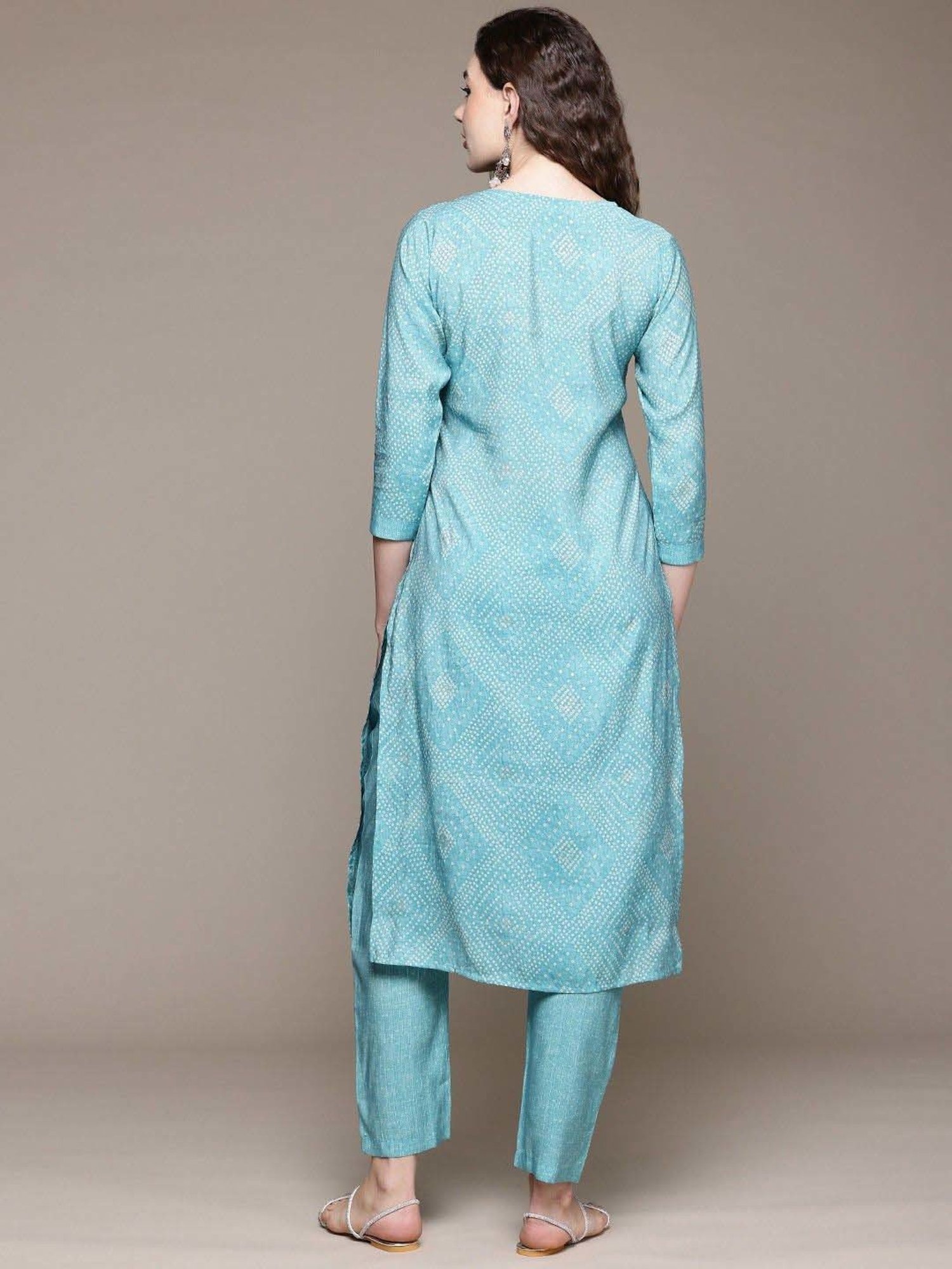 READIPRINT FASHIONS Blue Printed Kurta Pant Set