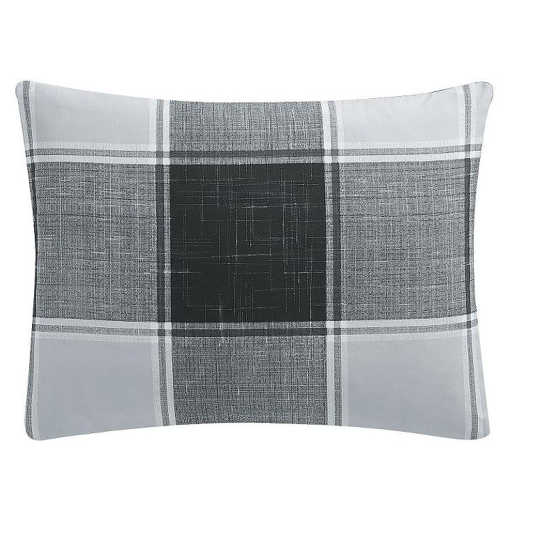 VCNY Home Brent Plaid Comforter Set - Grey 2 Piece Twin XL