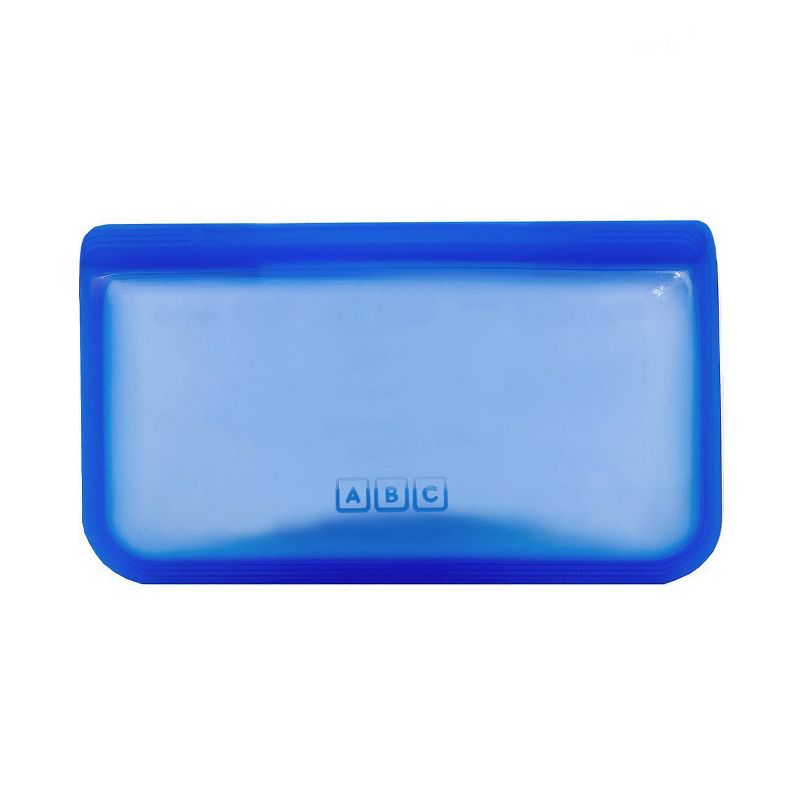 Austin Baby Collection Reusable Silicone Snack Bag - Small Periwinkle Blue