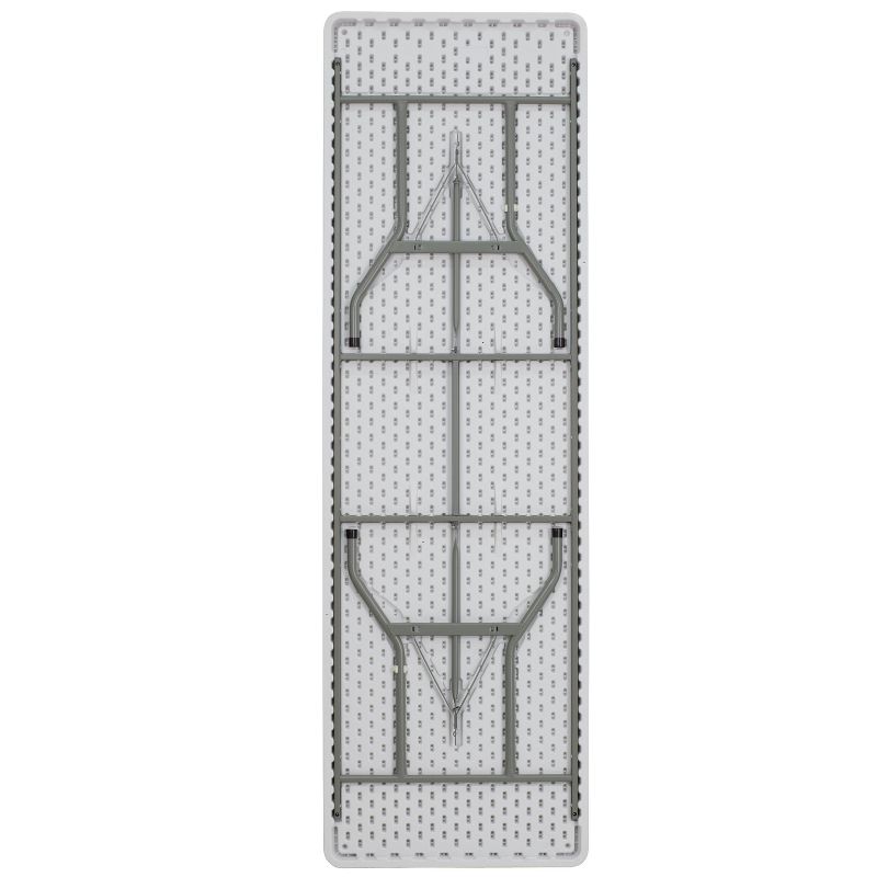 Flash Furniture 8-Foot Granite White Plastic Folding Table