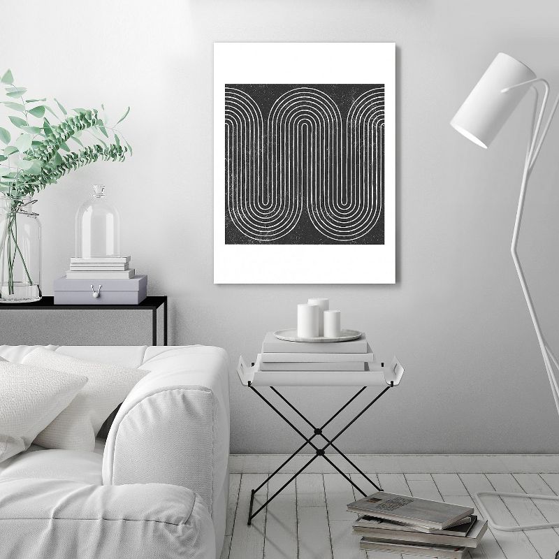 Americanflat Rainbow Woodblock by Roseanne Kenny Wall Art Canvas - 11" x 14"